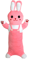 Мягкая игрушка SunRain Заяц валик 60см (розовый) - 