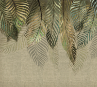 Фотообои листовые Vimala Пальмовые листья золотые (270x300) - 