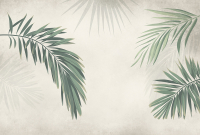 Фотообои листовые Vimala Пальмовые листья на штукатурке (270x400) - 