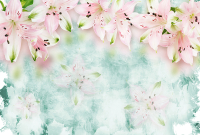 Фотообои листовые Vimala Розовые лилии (270x400) - 