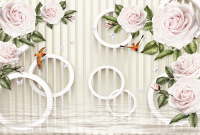 Фотообои листовые Vimala Розы с кольцами (270x400) - 