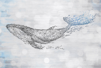 Фотообои листовые Vimala Созвездие кита (270x400) - 
