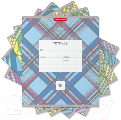 Изображение товара Тетрадь Erich Krause Optima Check / 54180 (18л линейка, ассорти)