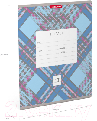 Изображение товара Тетрадь Erich Krause Optima Check / 54180 (18л линейка, ассорти)