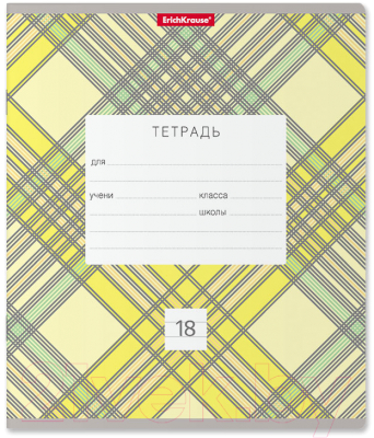 Изображение товара Тетрадь Erich Krause Optima Check / 54180 (18л линейка, ассорти)