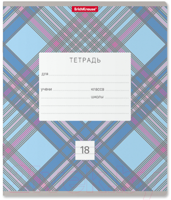 Изображение товара Тетрадь Erich Krause Optima Check / 54180 (18л линейка, ассорти)