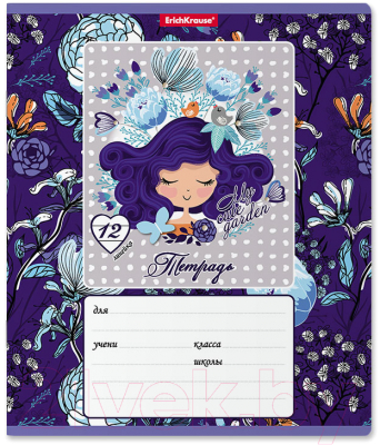 Изображение товара Тетрадь Erich Krause Bluecurl / 54202 (12л)