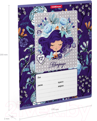 Изображение товара Тетрадь Erich Krause Bluecurl / 54202 (12л)