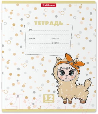 Изображение товара Тетрадь Erich Krause Веселые зверята / 54190 (12л, линейка)