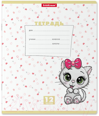 Изображение товара Тетрадь Erich Krause Веселые зверята / 54190 (12л, линейка)