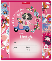 Тетрадь Erich Krause Flower Scooter / 54206 (18л, линейка) -