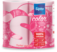 

Туалетная бумага Sipto, Standart Color Двухслойная