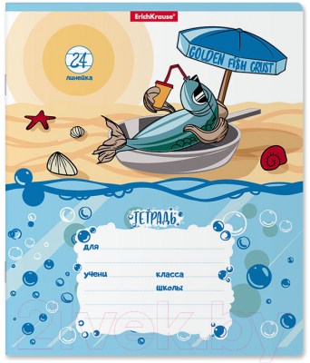 Изображение товара Тетрадь Erich Krause Fish Story / 53724 (24л, линейка)