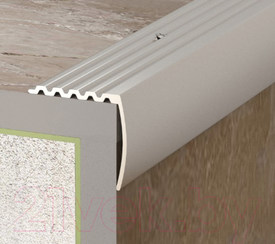 Изображение товара Профиль декоративный Domoletti Для ступеней 30мм/27мм 0.9м (алюминий)