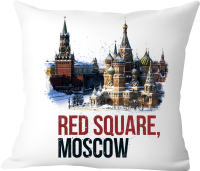 Подушка декоративная Print Style Красная площадь, Москва / 40x40plat28 - 