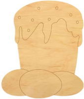 

Заготовка для творчества ПАЛИТРА, Пасхальный кулич / 802