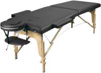 Массажный стол Atlas Sport Складной 2-с 60см (черный/деревянный) - 