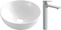 

Умывальник со смесителем Invena, Dokos CE-19-011-C + Wisla 63059