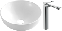 

Умывальник со смесителем Invena, Dokos CE-19-011-C + Odra 63054