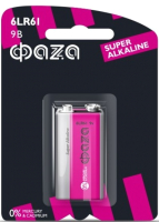 

Батарейка Фаза, Super Alkaline BL-1 6LR61 9В / 2858412
