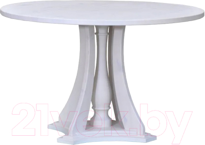Обеденный стол Dipriz Evans круглый 120x120x75 / Д.60011.1 (белый)