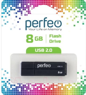 Usb flash накопитель Perfeo 8GB / PF-C01G2B008 (черный)