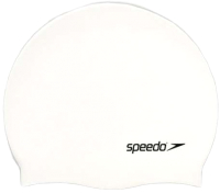 Шапочка для плавания Speedo Plain Flat Silicone Cap JR / 8-70993 1 (белый) - 