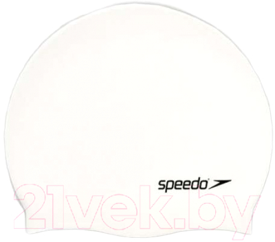 Шапочка для плавания Speedo Plain Flat Silicone Cap JR / 8-70993 1 (белый)