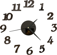 Часы-наклейка на стену Соломон Ясмина / 5451319 (черный) - 