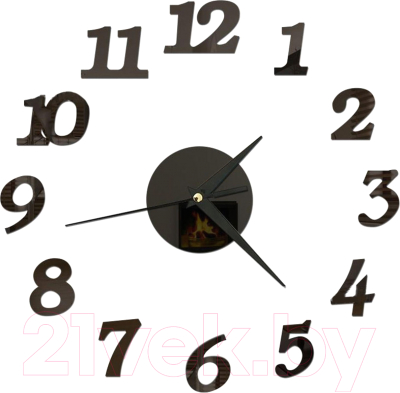 Часы-наклейка на стену Соломон Ясмина / 5451319 (черный)