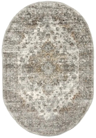 

Коврик Bossan, Singapur Shrink 2479B-KGRI-BEYAZ-OVAL