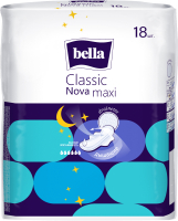 Прокладки гигиенические Bella Classic Nova Maxi Drainette (18шт) - 