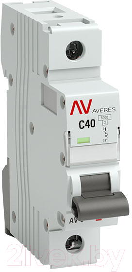 Выключатель автоматический EKF Averes AV-6 1P 40A (C) 6kA / mcb6-1-40C-av — фото 3