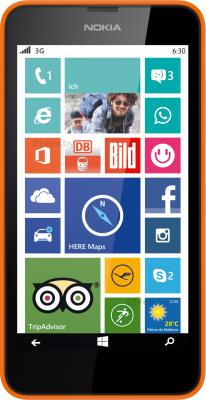 Смартфон Nokia Lumia 630 Dual (оранжевый) - общий вид