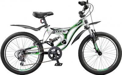Велосипед STELS Pilot 270 (черно-зелено-белый) - общий вид