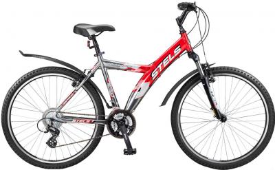 Велосипед STELS Navigator 570 (Black-Chrome-Red) - общий вид