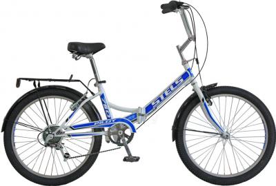 Велосипед STELS Pilot 750 (White-Blue) - общий вид