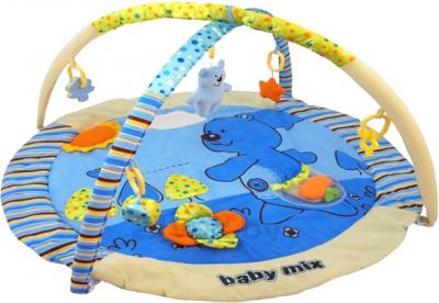 Развивающий коврик Baby Mix 3240C (голубой плюшевый мишка) - общий вид