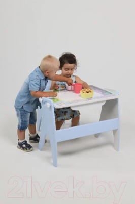 Комплект мебели с детским столом Tech Kids Буквы-Цифры 14-351 (голубой)