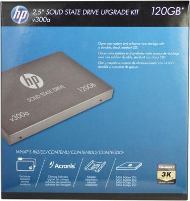 SSD диск HP v300a 120GB (SSD7SC120GCDA-HPKIT) - упаковка