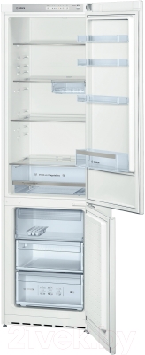 Холодильник с морозильником Bosch KGV39VW23R - в открытом виде