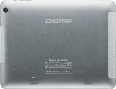 Планшет Digma iDsD8 3G (Aluminum) - вид сзади