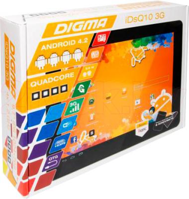 Планшет Digma IDsQ 10 3G (Black) - упаковка