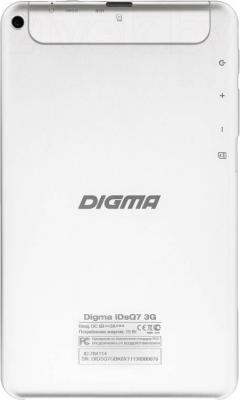 Планшет Digma iDsQ7 3G (Silver-White) - вид сзади