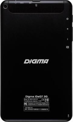 Планшет Digma iDsQ7 3G (Black) - задняя панель