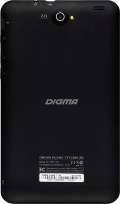 Планшет Digma Plane 7.0 3G (Black) - вид сзади