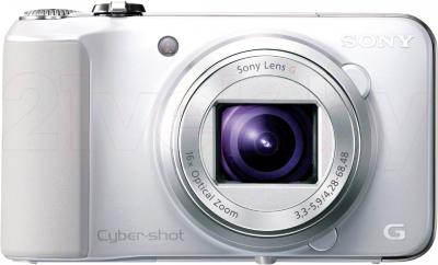 Компактный фотоаппарат Sony Cyber-shot DSC-HX10 (White) - вид спереди