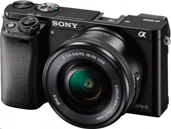 Беззеркальный фотоаппарат Sony Alpha a6000 Kit 16-50mm / ILCE-6000LB (черный) - общий вид