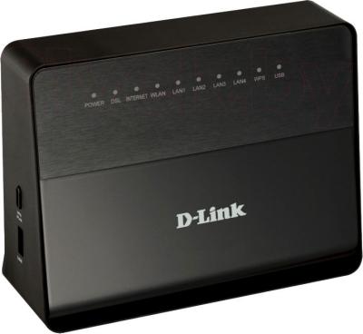 Беспроводной маршрутизатор D-Link DSL-2750U/B1A/T2A - общий вид
