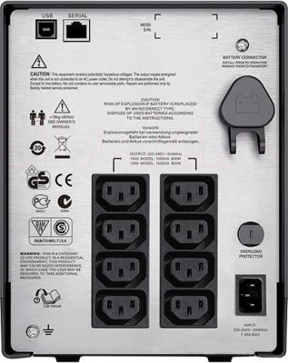 ИБП APC Smart-UPS C 1000VA LCD 230V (SMC1000I) - вид сзади